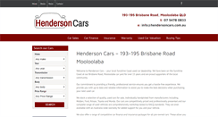 Desktop Screenshot of hendersoncars.com.au
