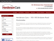 Tablet Screenshot of hendersoncars.com.au